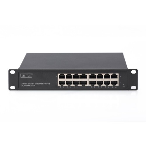 DN-80115 Digitus 16 Port Gigabit Ethernet Switch, 10, unmanaged Produktbild Additional View 3 L