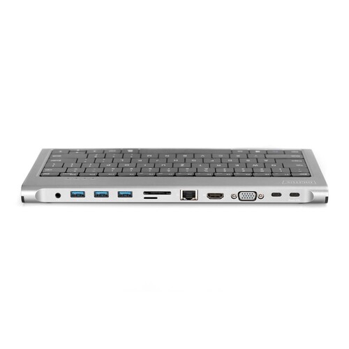 DA-70885 Digitus USB C Docking Station 11 in 1 mit Tastatur Produktbild Additional View 3 L