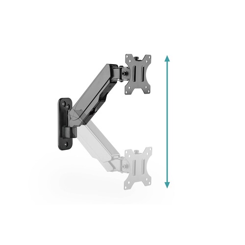 DA-90396 Digitus Single Gasdruckfeder Monitor Wand Halter 17 32, 8 kg (max.), Produktbild Additional View 2 L