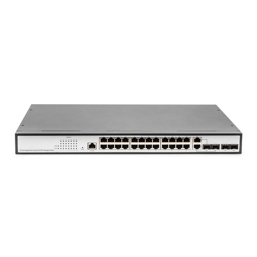 DN-80221-3 Digitus 19 Switch, 24xGBIT 4xSFP Man. 2xRJ45/SFP+2xSFP Uplink Ports Produktbild Additional View 3 L