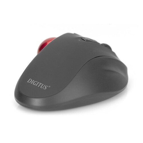 DA-20156 Digitus DA 20156 Wireless Ergonomic Optical Trackball Mouse, red  Produktbild Additional View 2 L