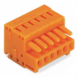 734-204 Wago 1 Leiter Federleiste,CAGE CLAMP®,1,5 mm²,orange Produktbild Additional View 2 S