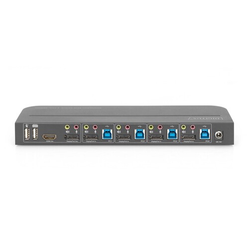 DS-12890 Digitus KVM Switch, 4x1,DP, DP/HDMI Out,USB 4Kx2K@60Hz Produktbild Additional View 3 L