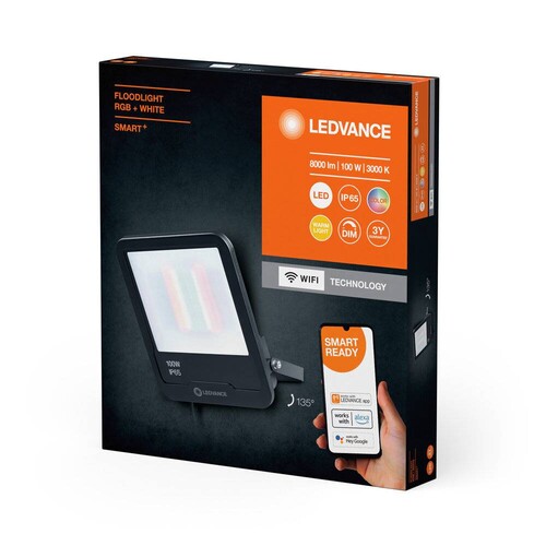 4058075831452 Ledvance SMART OUTD WIFI FLOOD 100W RGBW DG Produktbild Additional View 3 L