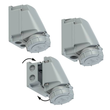 135-2 PC-Electric CEE-Wandsteckdose 63A 5p 2h IP67 POWER TWIST Produktbild Additional View 1 S