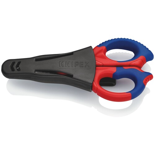 95 05 155 SB KNIPEX Elektrikerschere mit Kunststoff-Gürteltasche Produktbild Additional View 2 L