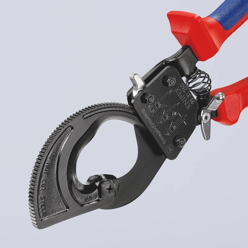 9531250 KNIPEX Kabelschneider Produktbild Back View L