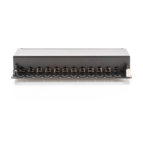 DN-91612SD-EA Digitus Desktop AP CAT6A Patchpanel 12-Port Schwarz bis 500MHz Produktbild Additional View 4 L