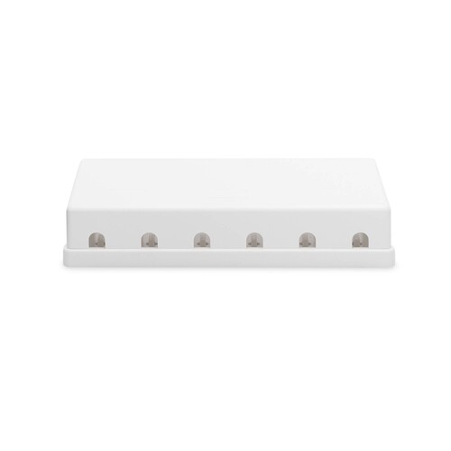 DN-93705 Digitus Aufputzbox für Keystone Jacks RAL9010, 6Port Produktbild Additional View 3 L