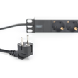 DN-95411 Digitus 10Zoll Steckdosenleiste 3-fach 2m Kabel, 250V/16A Produktbild Additional View 3 S