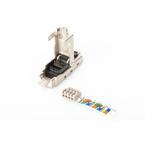 DN-93631 Digitus RJ45 Stecker für Verlegekabel AWG 22 27, 10Gbit, PoE+ Produktbild Additional View 3 L