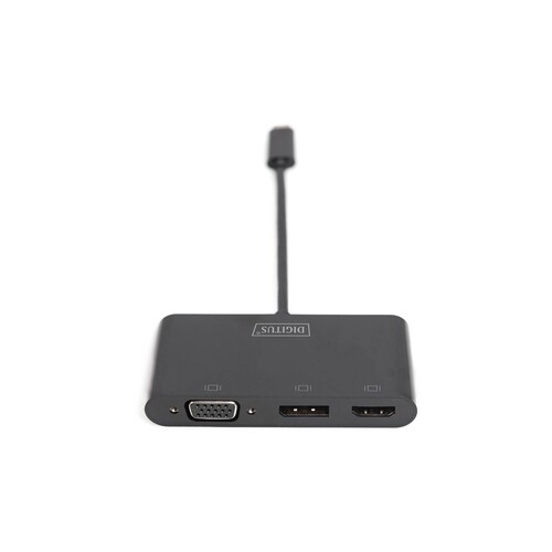 DA-70859 Digitus USB C 3in1 Triple Monitor Adapter (HDMI, DP, VGA) Produktbild Additional View 4 L