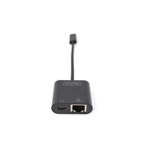 DN-3027 Digitus USB Type C Gigabit Ethernet Adapter mit Power Delivery Unt Produktbild Additional View 4 L