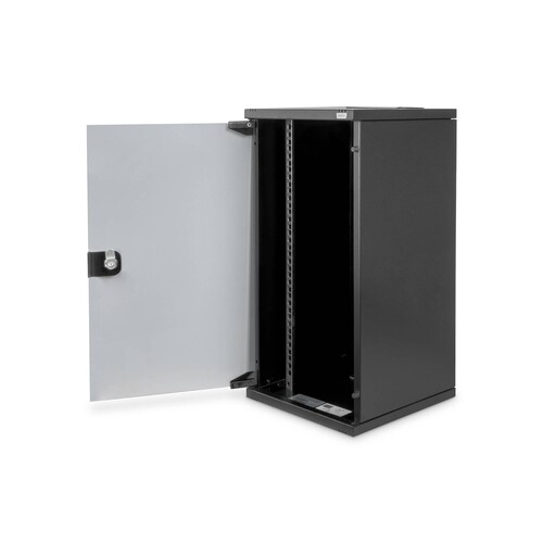 DN-10-12U-B Digitus 10 Schrank Wandm. 12HE, Black H 592 x B 312 x T 300 mm Produktbild Additional View 3 L