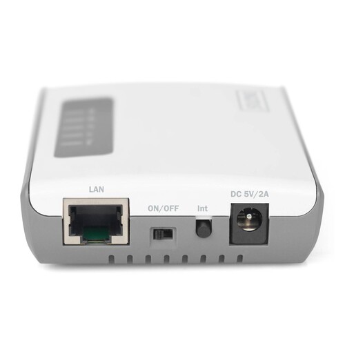 DN-13024 Digitus 2 Port USB 2.0 Wireless Multifunction Network Server, 300 Mbps Produktbild Additional View 4 L