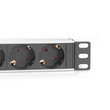DN-95418 Digitus DN 95418 1U Aluminum PDU, 254 mm (10) rack mount, 2m Kabel, Produktbild 3 S