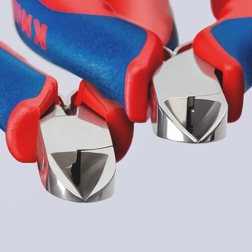 7702115 KNIPEX ELEKTRONIK SEITEN- SCHNEIDER MIT FACETTE 115 mm Produktbild Default L