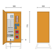 690000001 PCE Baustromverteiler 35A AVEV 35/11-3/V1/ÜA m.DO2 Lt-schalter OÖ,S,W, Produktbild Additional View 3 S