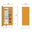 690000002 PCE Baustromverteiler 35A AVEV 35/11-3/V1/ÜA m.DO2 Sicherungen Produktbild Additional View 3 S