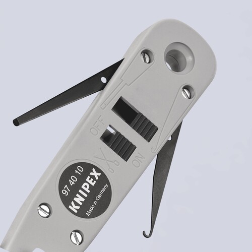 974010 KNIPEX Anlegewerkzeug für LSA- Plus Produktbild Side View L