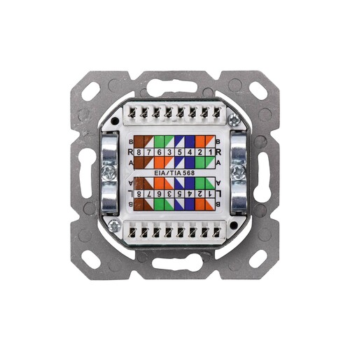 DN-9007-S-1 Digitus CAT6A Datendose AP 2xRJ45 STP reinweiß Produktbild Additional View 5 L