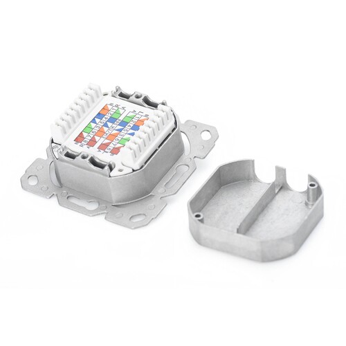 DN-9007-1 Digitus CAT6A Datendose UP 2xRJ45 STP reinweiß Produktbild Additional View 5 L