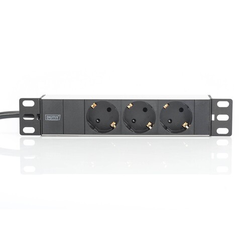DN-95411 Digitus 10Zoll Steckdosenleiste 3-fach 2m Kabel, 250V/16A Produktbild Additional View 4 L