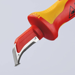 98 55 SB Knipex VDE Kabelmesser mit Gleitschutz Produktbild Additional View 5 S