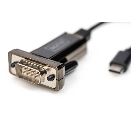 DA-70166 Digitus USB Seriell Adapter USB Type C USBCSTDSUB9ST/incl.1m Kabel Produktbild Additional View 4 L