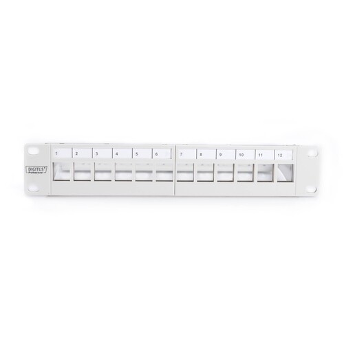 DN-91419 Digitus 10Zoll Patchpanel 12-port modular Produktbild Additional View 4 L