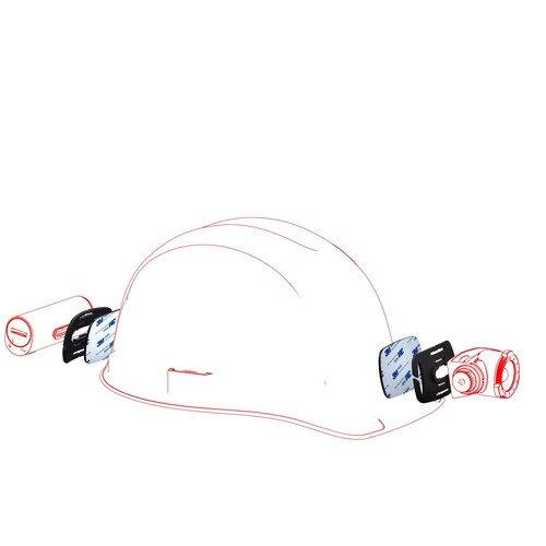 502314 Ledlenser Helmet Connecting Kit Type H für Stirnlampen Produktbild Additional View 3 L