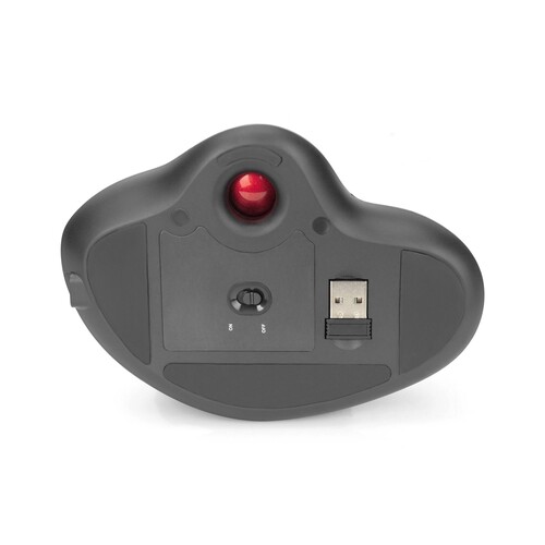 DA-20156 Digitus DA 20156 Wireless Ergonomic Optical Trackball Mouse, red  Produktbild Additional View 4 L