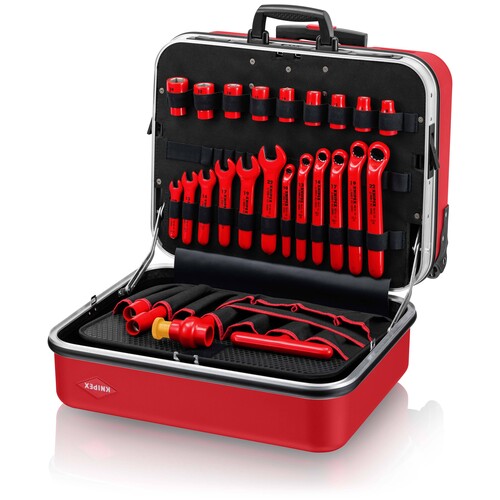 98 99 15 Knipex Werkzeugkoffer BIG Twin Move RED bestü Produktbild Additional View 3 L