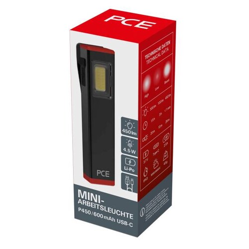 720450 PCE Penlight-P450/600mAh USB-C LED Leuchte Produktbild Additional View 4 L