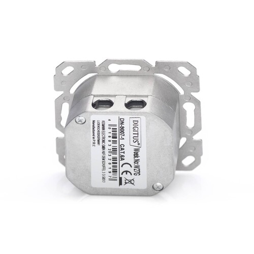 DN-9007-1 Digitus CAT6A Datendose UP 2xRJ45 STP reinweiß Produktbild Additional View 6 L