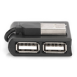 DA-70217 Digitus USB Hub  4PORT USB 2.0 Schwarz, Hot-Swap Produktbild Additional View 6 S