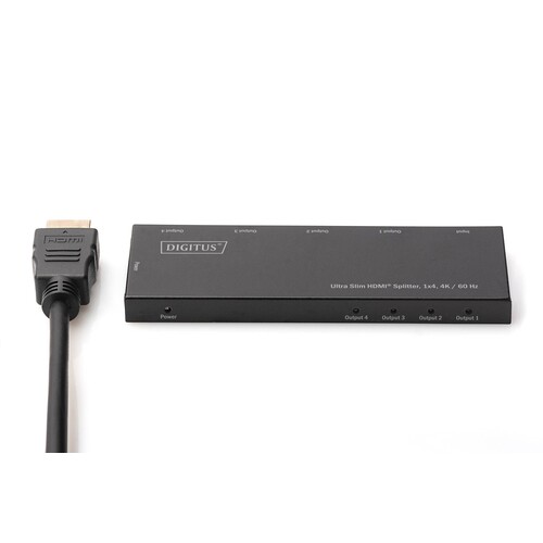 DS-45323 Digitus Ultra Slim HDMI® Splitter, 1x4, 4K / 60 Hz Produktbild Additional View 6 L