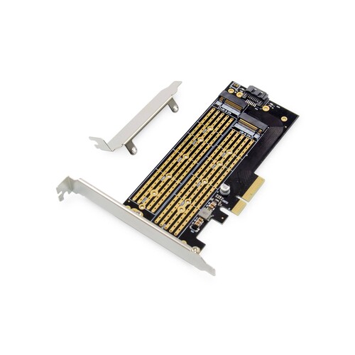 DS-33172 Digitus M.2 NGFF/NVMe SSD PCIexpress Add On card supports B, M an Produktbild Additional View 6 L