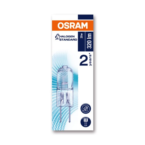 308050 OSRAM 64428 HALOSTAR 12V 20W HALOGENLAMPE G4 FÜR BACKOFEN Produktbild Additional View 3 L