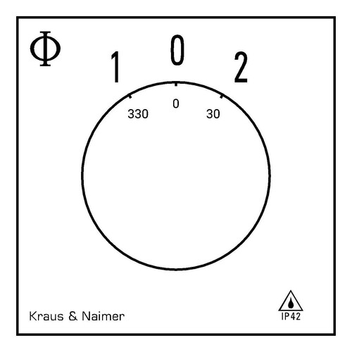 CA10.A228.PNL1 K&N Wendeumschalter 3POL 20A Aufputz IP42 mit Rückzug S0 5,5kW Produktbild Additional View 1 L