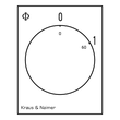 CG4 A202 VE21 K&N AUSSCHALTER 3POL 10A EINBAU 45MM 2TE 2,2KW Produktbild Additional View 1 S