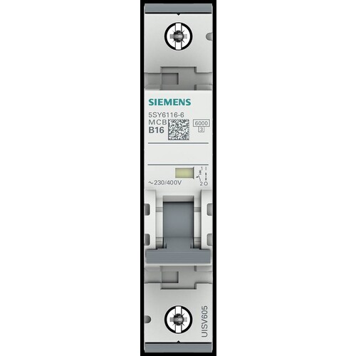5SY6116-6 SIEMENS LS-SCHALTER B, 16A 1POLIG 6KA Produktbild Additional View 6 L