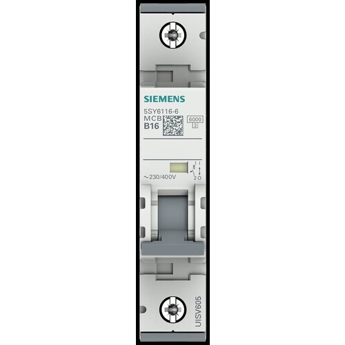 5SY6116-6 SIEMENS LS-SCHALTER B, 16A 1POLIG 6KA Produktbild Additional View 6 L