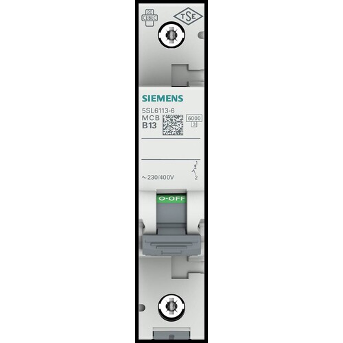 5SL6113-6 SIEMENS LS-SCHALTER B 13A 1-POLIG AC 230/400V Produktbild Additional View 5 L