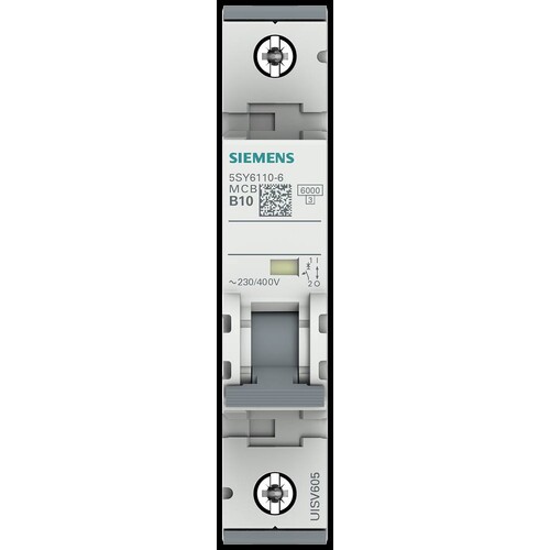 5SY6110-6 SIEMENS Leitungsschutzschalter 230/400V 6KA 1-polig Produktbild Additional View 6 L