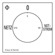 KG105.K950.E.F437 K&N NETZ-0-NOTSTROM Umschalter 4-p. Fronteinbau Produktbild Additional View 1 S