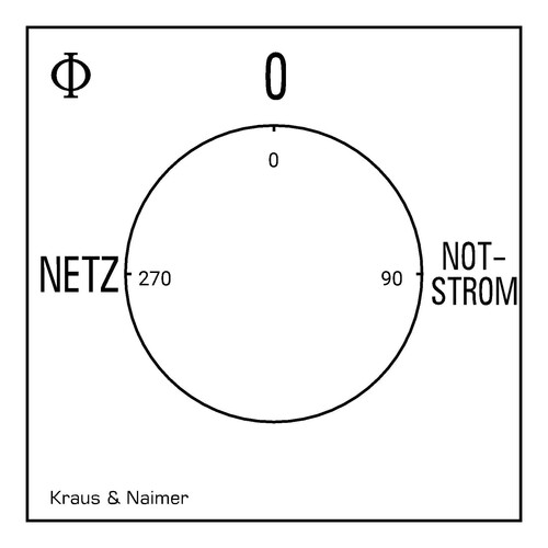 KG105.K950.E.F437 K&N NETZ-0-NOTSTROM Umschalter 4-p. Fronteinbau Produktbild Additional View 1 L