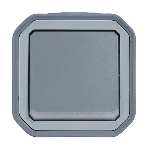 069726L Legrand Plexo Kontrollschalter Aufputz Feuchtraum 2-polig grau IP55 Produktbild Additional View 1 L