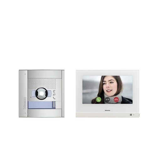 905227 Bticino Flex'ONE Video-Set SFERA mit Türstation Hometouch 7" weiß Produktbild Additional View 1 L