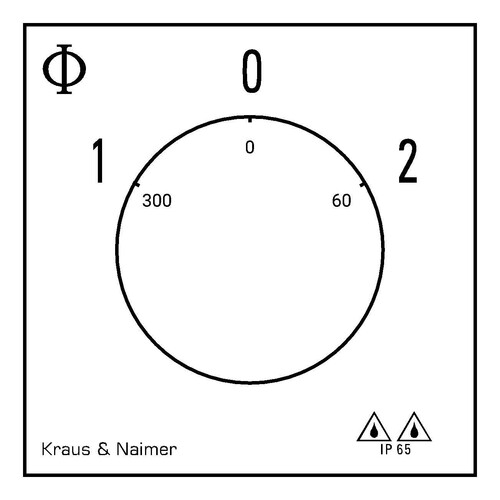 CA10A212 PFL1 Kraus&Naimer Umschalter 3-polig Aufputz IP65 Produktbild Additional View 1 L